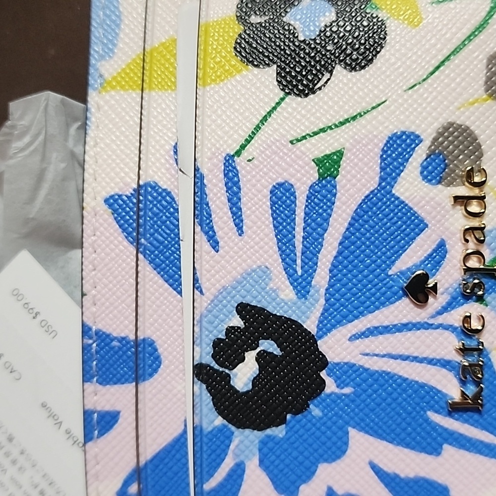 NIB Kate Spade Floral Card Holder - Picture 4 of 8
